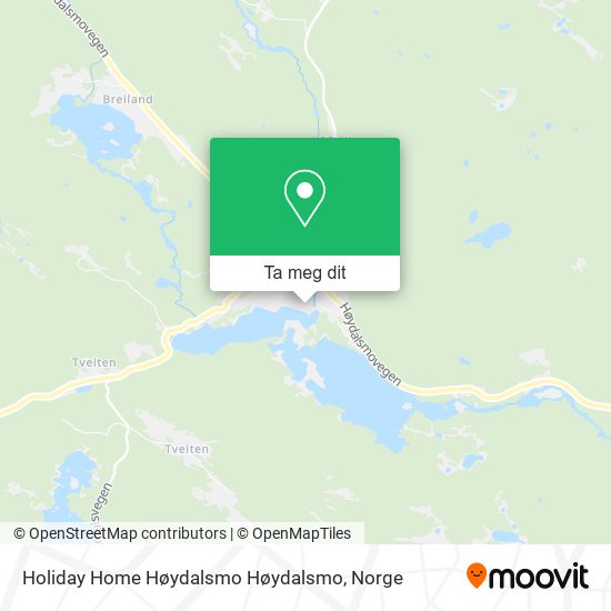 Holiday Home Høydalsmo Høydalsmo kart