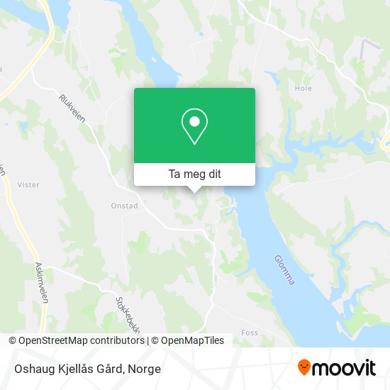 Oshaug Kjellås Gård kart