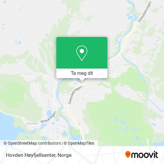 Hovden Høyfjellsenter kart