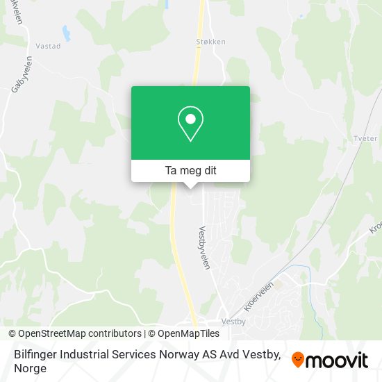 Bilfinger Industrial Services Norway AS Avd Vestby kart