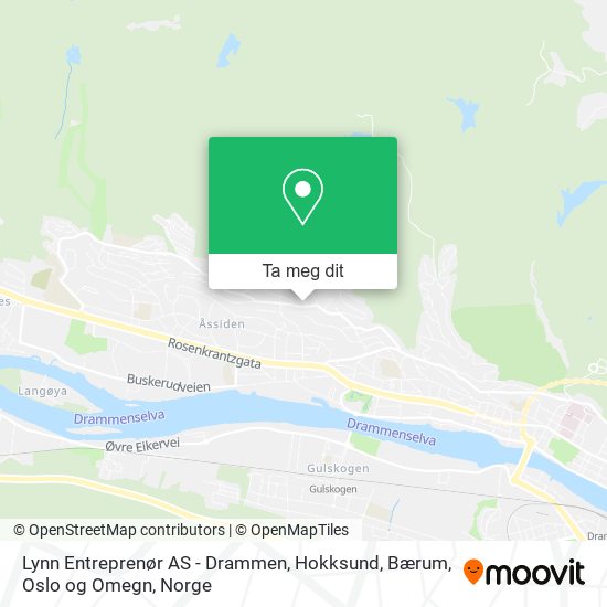 Lynn Entreprenør AS - Drammen, Hokksund, Bærum, Oslo og Omegn kart