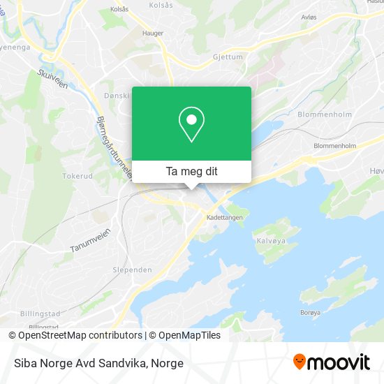 Siba Norge Avd Sandvika kart
