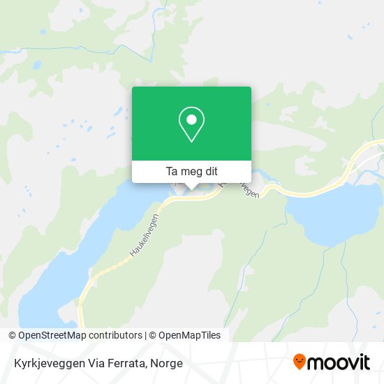 Kyrkjeveggen Via Ferrata kart