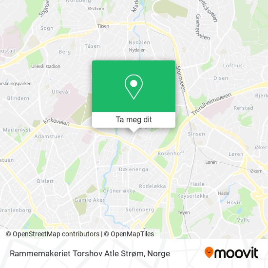 Rammemakeriet Torshov Atle Strøm kart