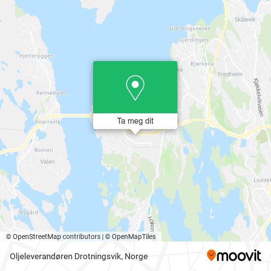 Oljeleverandøren Drotningsvik kart
