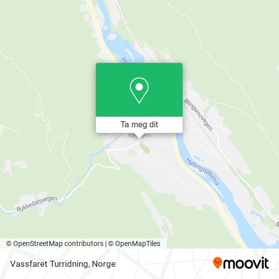 Vassfaret Turridning kart