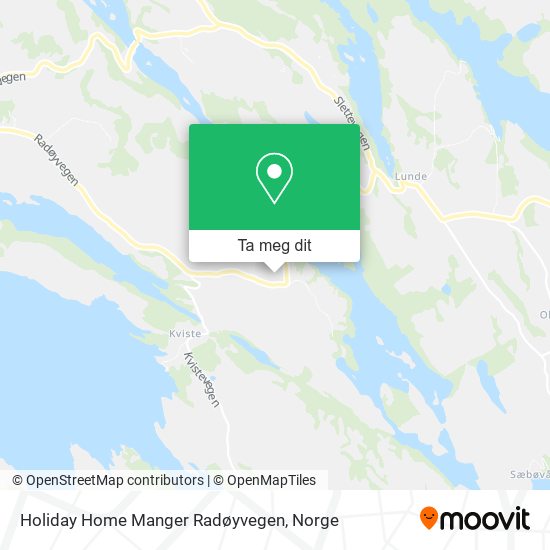 Holiday Home Manger Radøyvegen kart