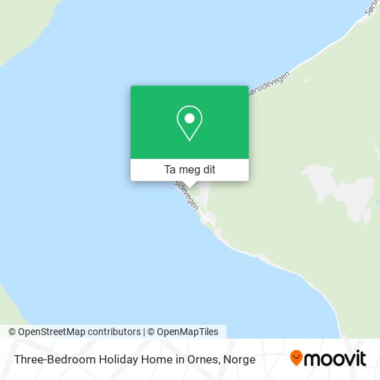 Three-Bedroom Holiday Home in Ornes kart