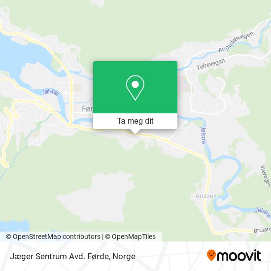Jæger Sentrum Avd. Førde kart