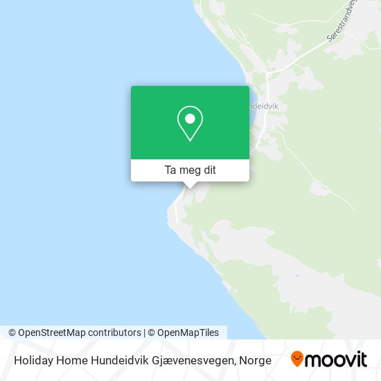 Holiday Home Hundeidvik Gjævenesvegen kart