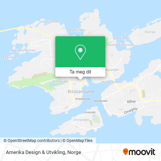 Amerika Design & Utvikling kart
