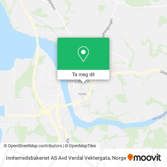 Innherredsbakeriet AS Avd Verdal Vektergata kart