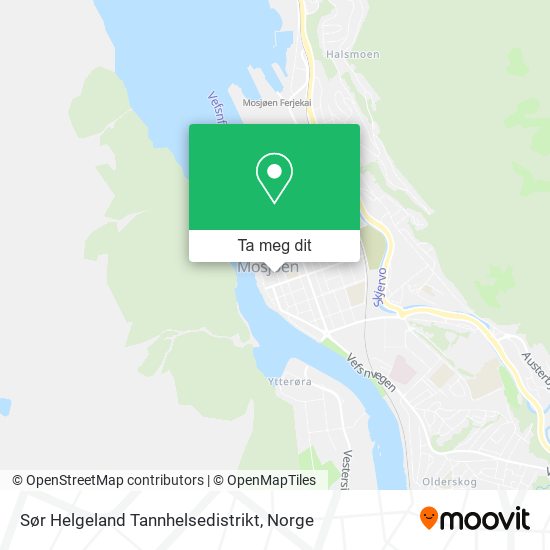 Sør Helgeland Tannhelsedistrikt kart