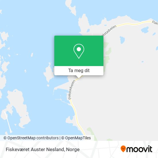 Fiskeværet Auster Nesland kart