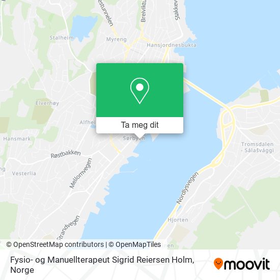 Fysio- og Manuellterapeut Sigrid Reiersen Holm kart