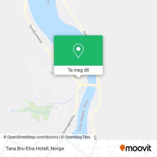 Tana Bru Elva Hotell kart