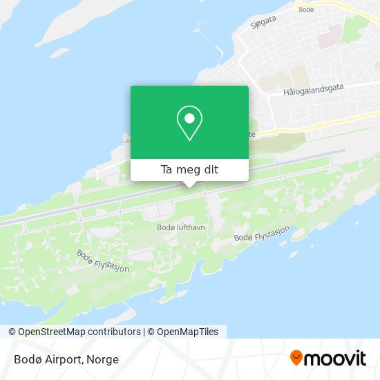 Bodø Airport kart