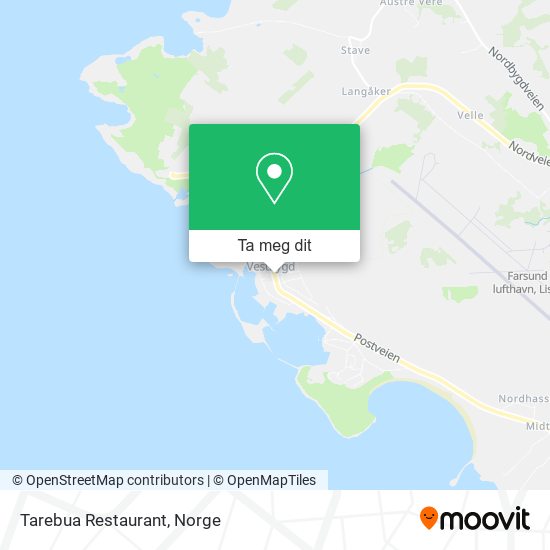 Tarebua Restaurant kart