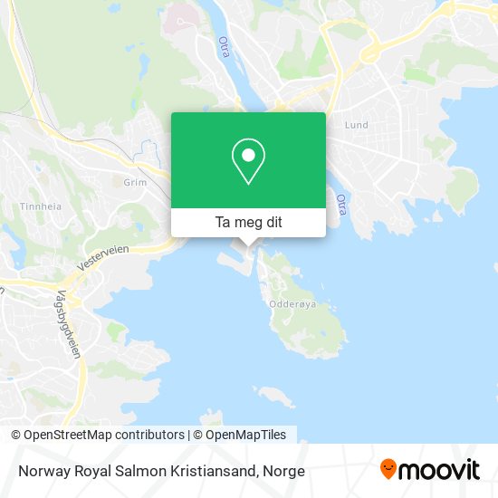 Norway Royal Salmon Kristiansand kart