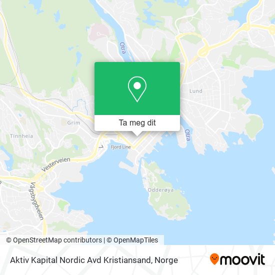 Aktiv Kapital Nordic Avd Kristiansand kart