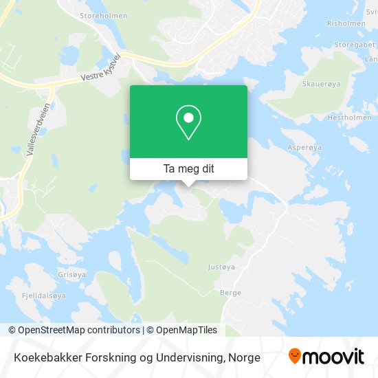 Koekebakker Forskning og Undervisning kart