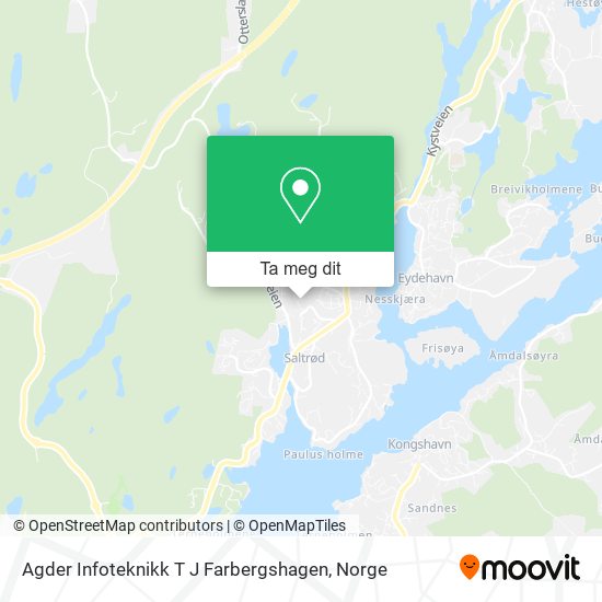 Agder Infoteknikk T J Farbergshagen kart