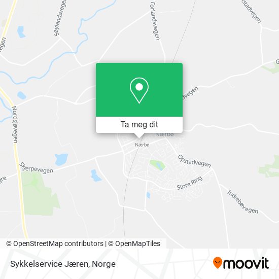 Sykkelservice Jæren kart