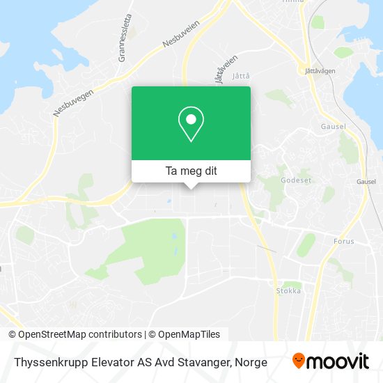Thyssenkrupp Elevator AS Avd Stavanger kart