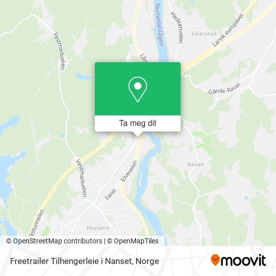 Freetrailer Tilhengerleie i Nanset kart
