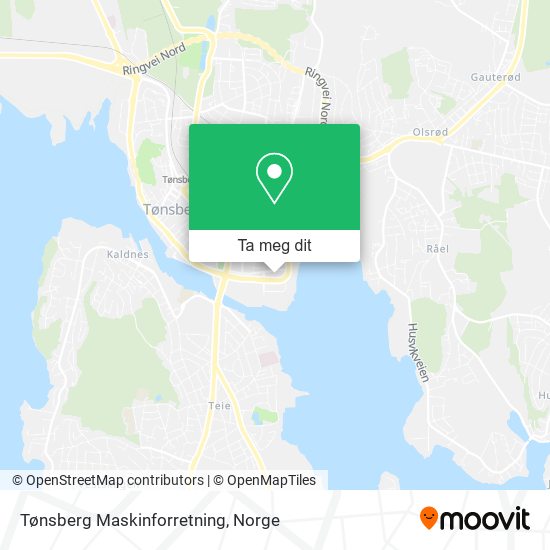 Tønsberg Maskinforretning kart