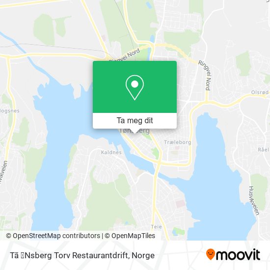 Tã ̧Nsberg Torv Restaurantdrift kart