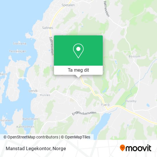 Manstad Legekontor kart