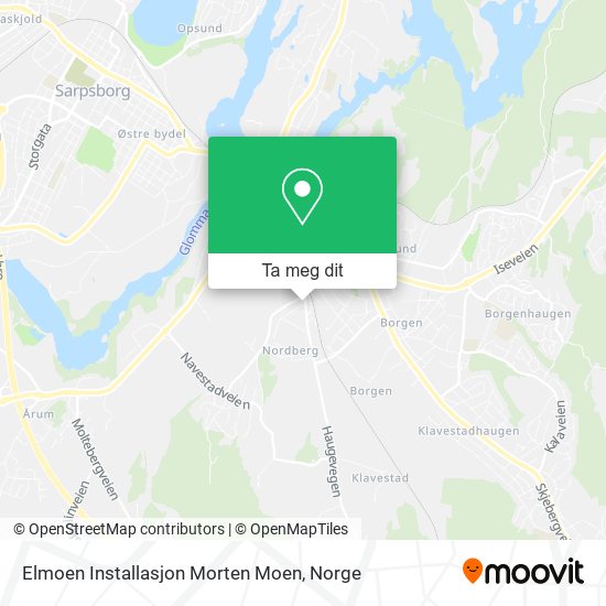 Elmoen Installasjon Morten Moen kart