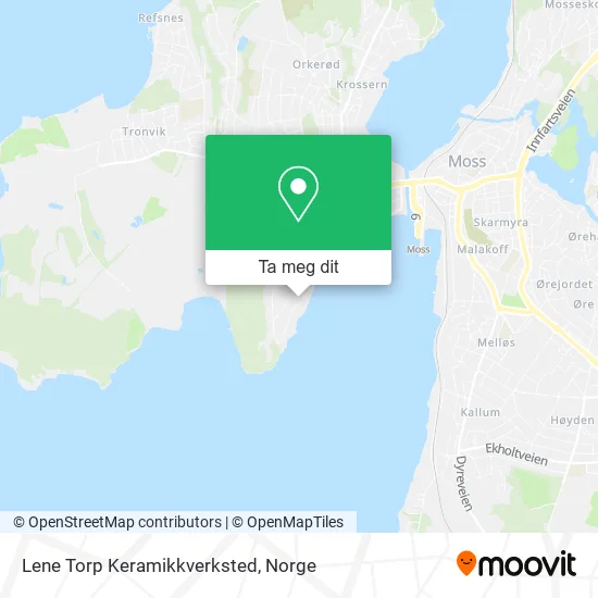Lene Torp Keramikkverksted kart