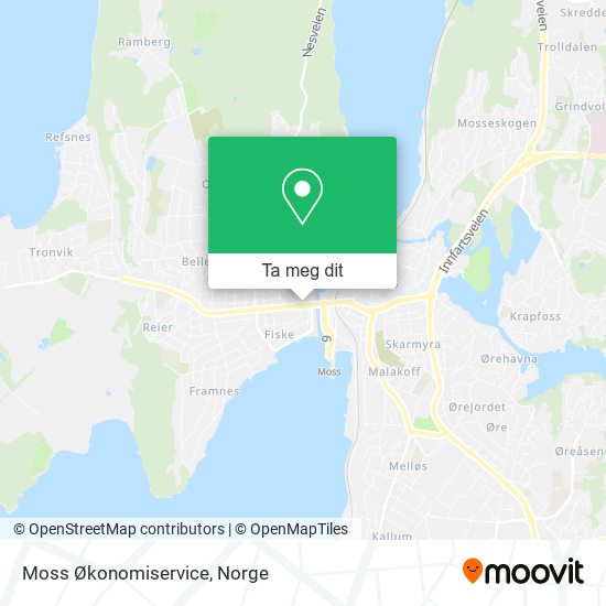 Moss Økonomiservice kart