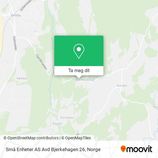 Små Enheter AS Avd Bjerkehagen 26 kart