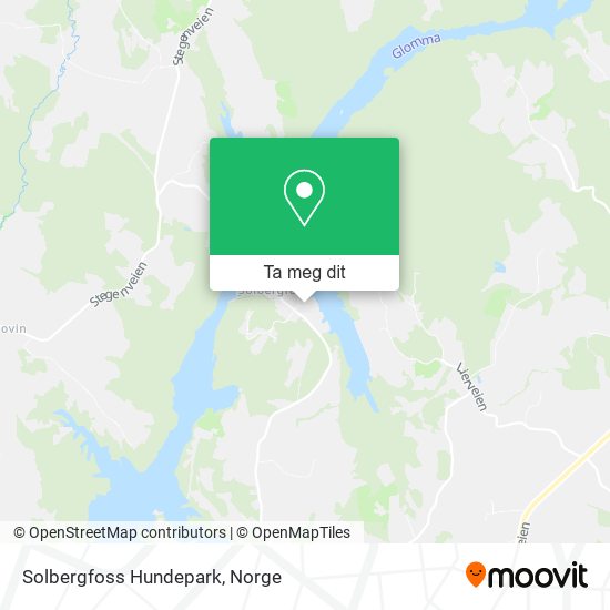 Solbergfoss Hundepark kart
