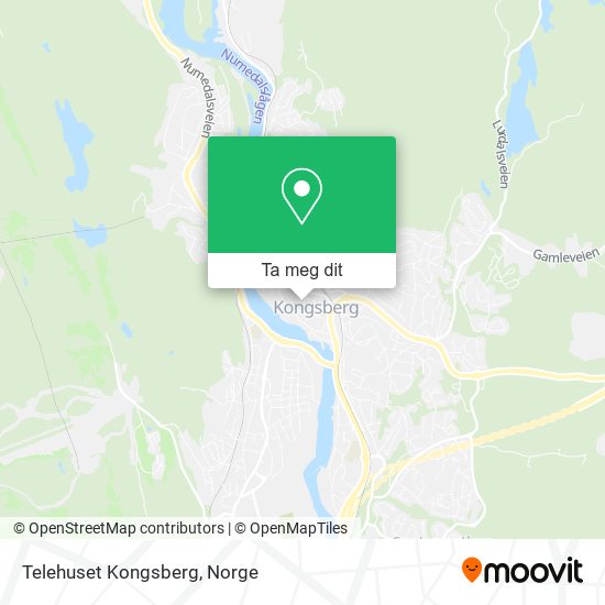 Telehuset Kongsberg kart