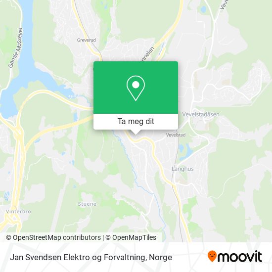 Jan Svendsen Elektro og Forvaltning kart