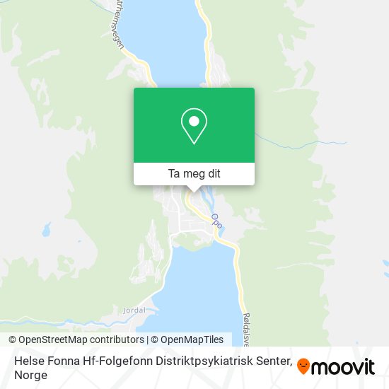 Helse Fonna Hf-Folgefonn Distriktpsykiatrisk Senter kart