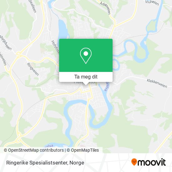 Ringerike Spesialistsenter kart