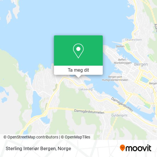 Sterling Interiør Bergen kart
