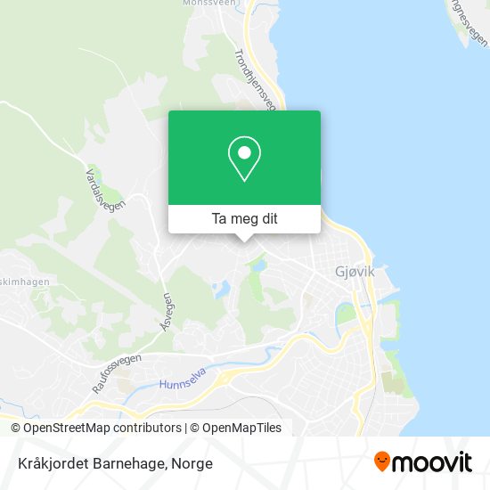 Kråkjordet Barnehage kart