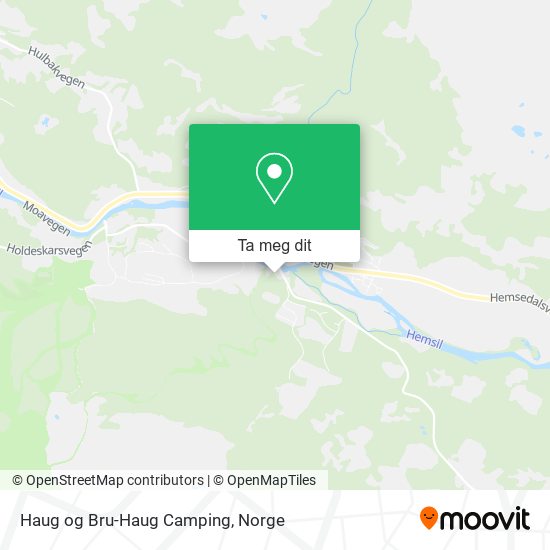 Haug og Bru-Haug Camping kart