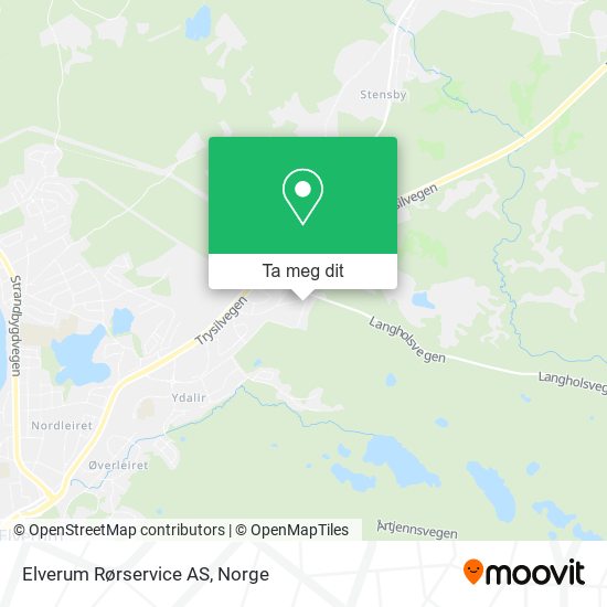 Elverum Rørservice AS kart