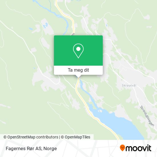 Fagernes Rør AS kart