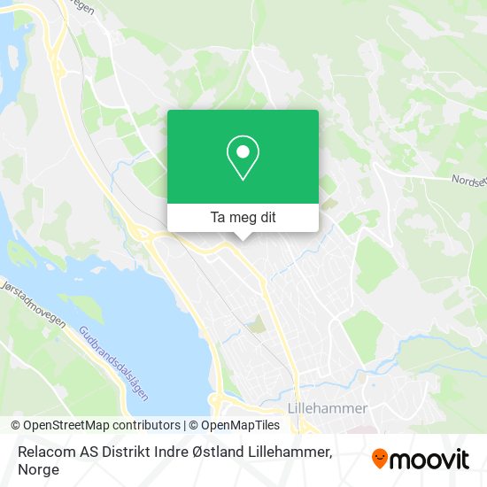 Relacom AS Distrikt Indre Østland Lillehammer kart