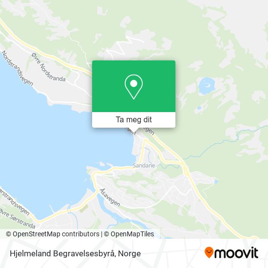 Hjelmeland Begravelsesbyrå kart