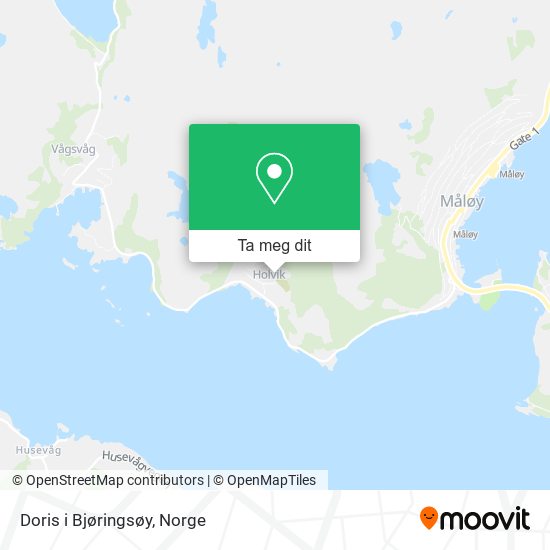 Doris i Bjøringsøy kart