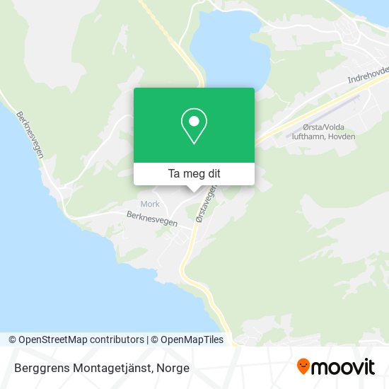 Berggrens Montagetjänst kart